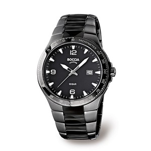 Boccia All Black Titanium Men's Watch - 3549-03